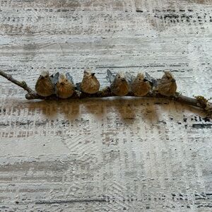 Birds on a tree branch.